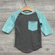 NEW LS Dress Chest Pocket Hearts 18-24M