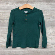 LS Waffle Knit Henley Shirt 3T