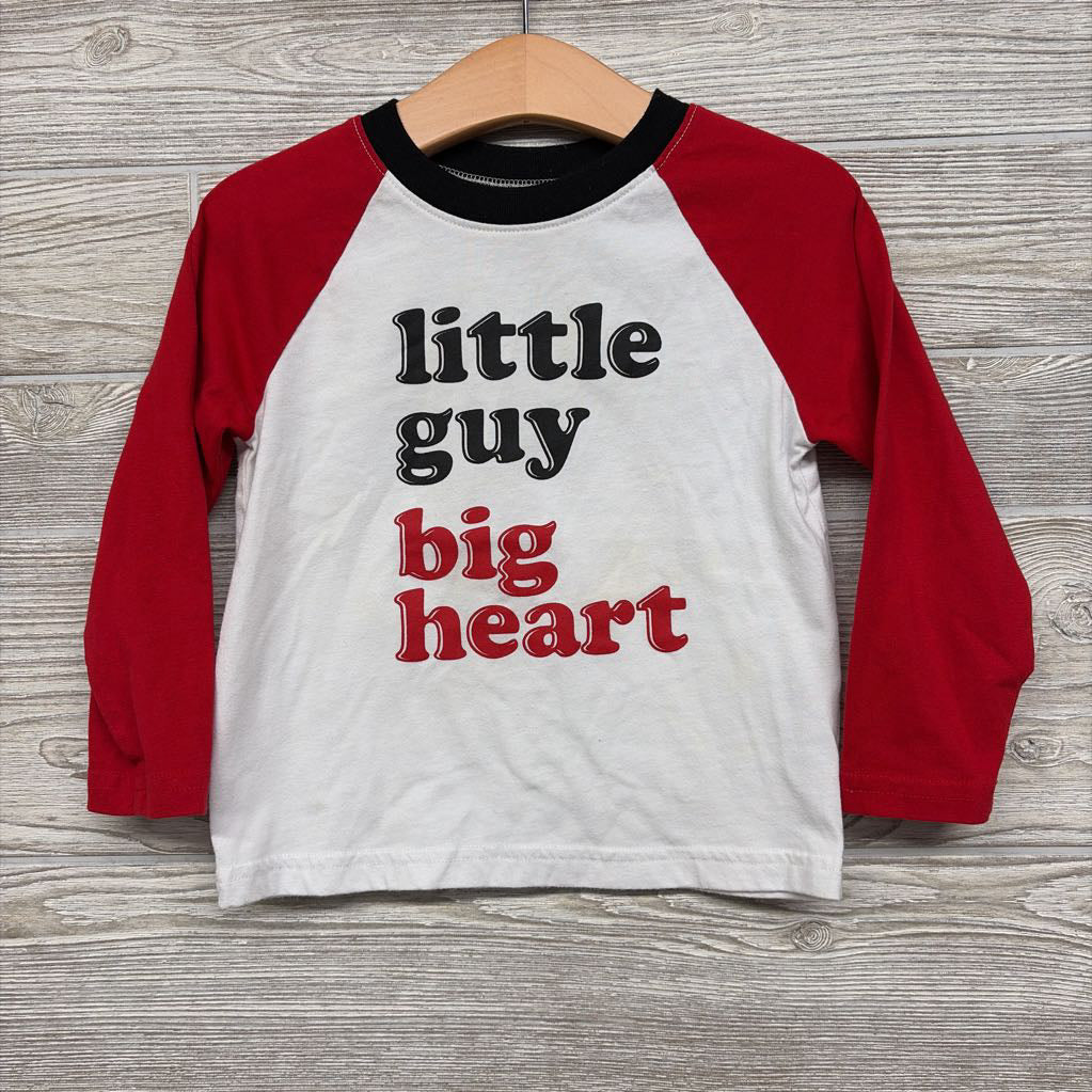 LS Shirt Little Guy Big Heart 3T