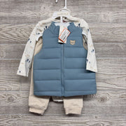 NEW LS Bodysuit, Puffer Vest & Jogger Sweatpants Polar Bears 9M
