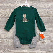 NEW LS Bodysuit & Quilted Joggers 9M