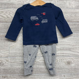 LS Shirt & Pants Busy Little Guy Cars 12M