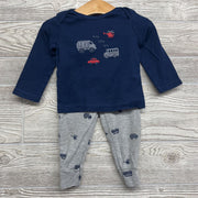 LS Shirt & Pants Busy Little Guy Cars 12M