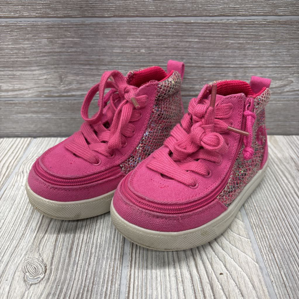 Fuchsia Snake Classic High Tops