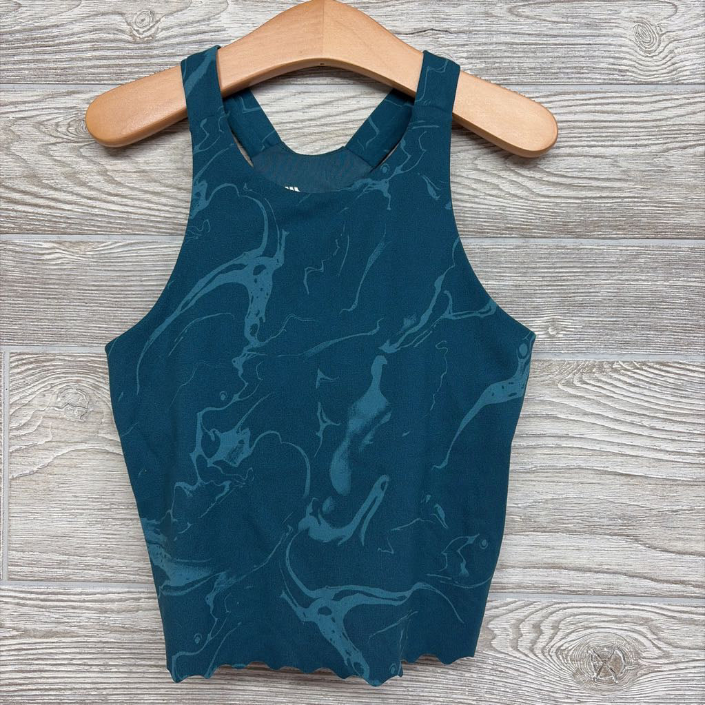 Active Crop Tank Top Scallop Trim 7-8