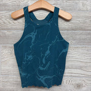 Active Crop Tank Top Scallop Trim 7-8