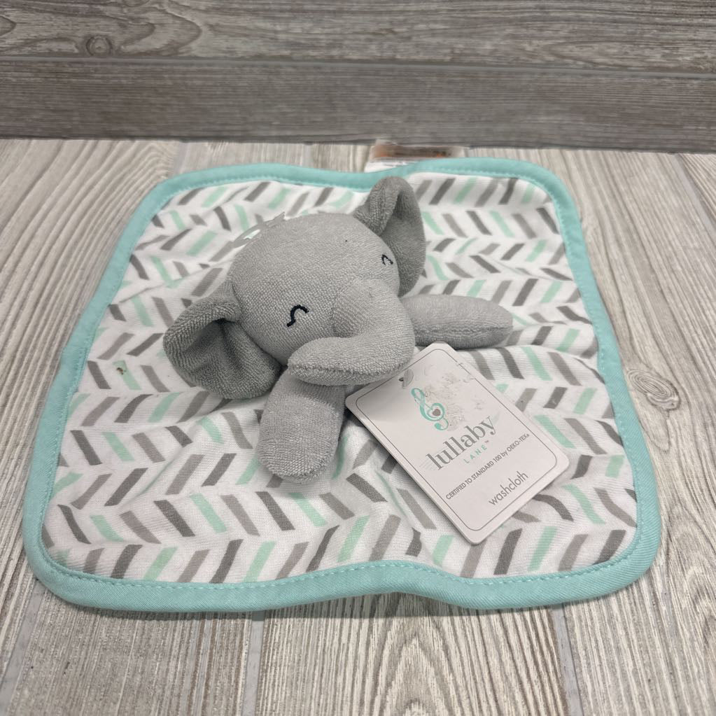 NEW Plush Elephant Wash Cloth Dashes
