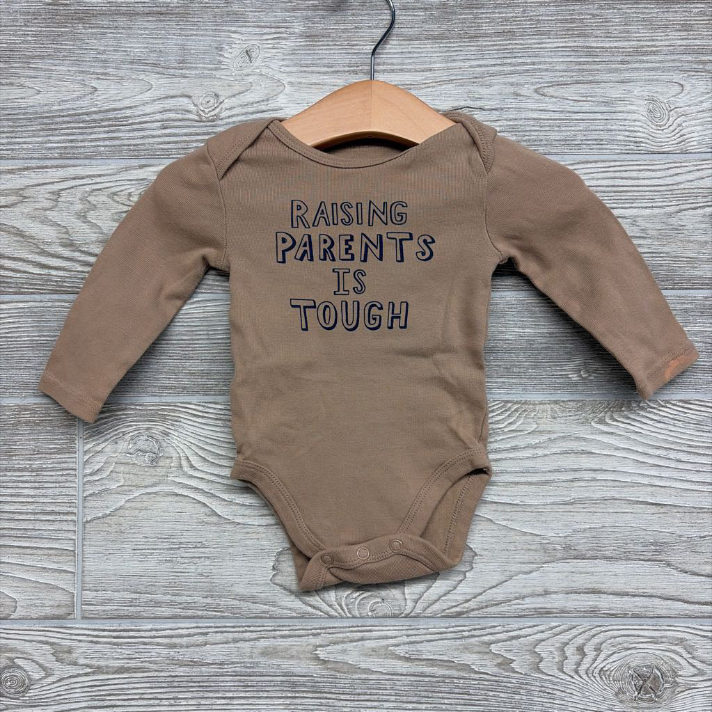 LS Bodysuit Raising Parents Is Enough 6M