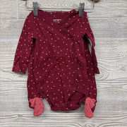 LS Side Snap Bodysuit & Footed Pants Dots 6M