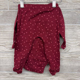 LS Side Snap Bodysuit & Footed Pants Dots 6M