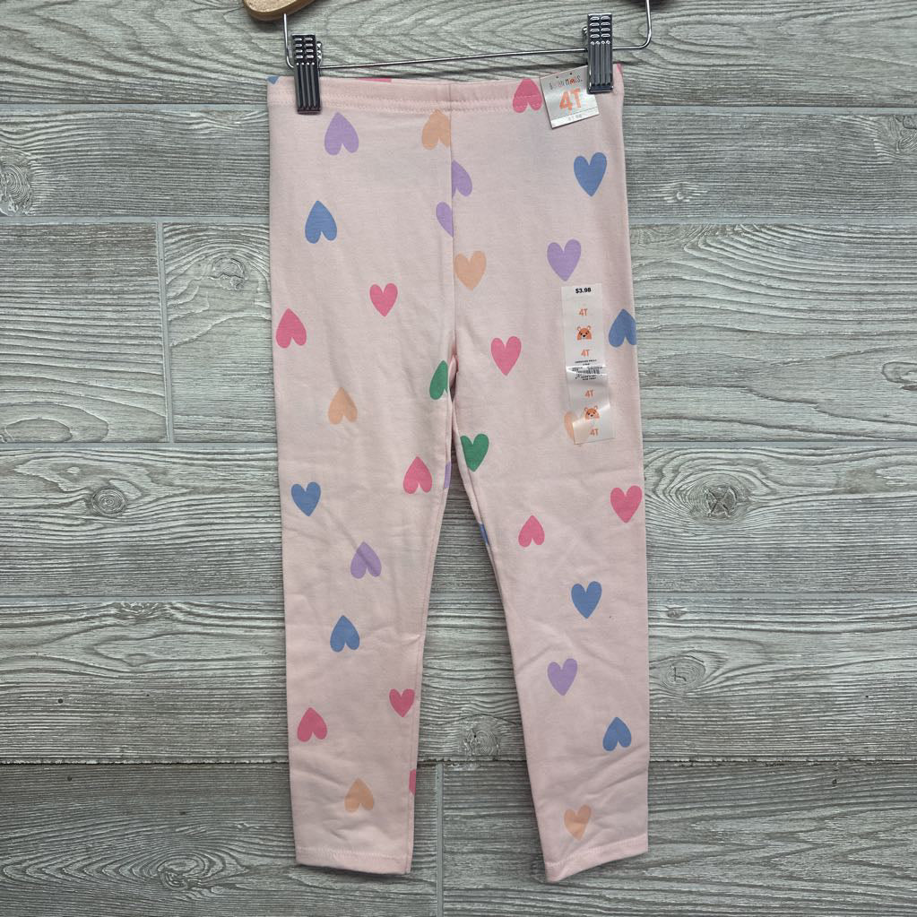 NEW Leggings Hearts 4T