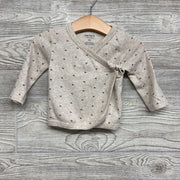 LS Side Snap Kimono Shirt Hearts 9M
