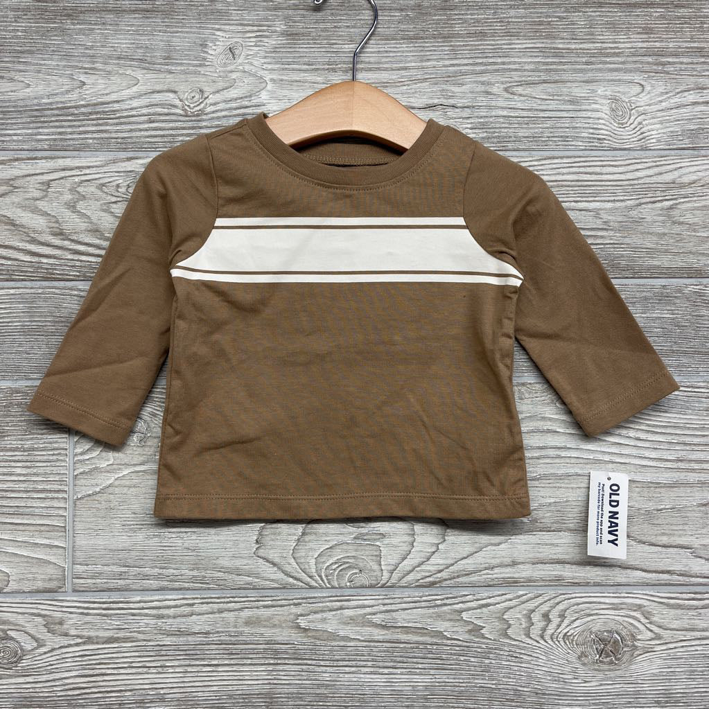NEW LS Shirt Stripes 6-12M