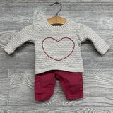 Sweater & Pants Heart NB