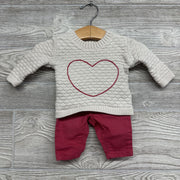 Sweater & Pants Heart NB