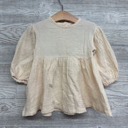 LS Muslin Dress 9-12M