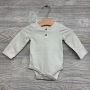 LS Henley Bodysuit Solid 0-3