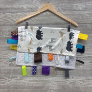 Minky Dot Security Blanket W/ Tags -Animals