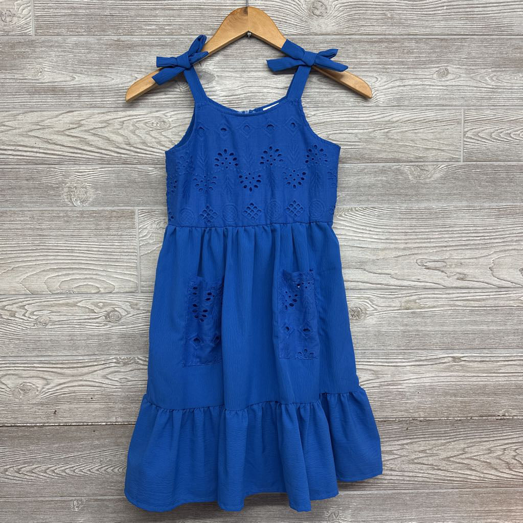Sleeveless Dress Eyelet Flowers 8