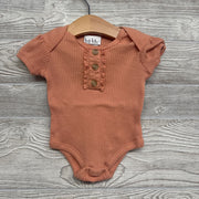 Henley Bodysuit Ruffles 3-6M
