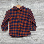Gingham Button Up LS Shirt 18M