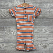 Ribbed Shorty Romper Stripes 6M
