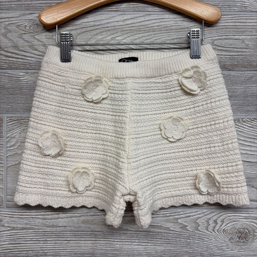 Sweater Shorts Flowers 7-8