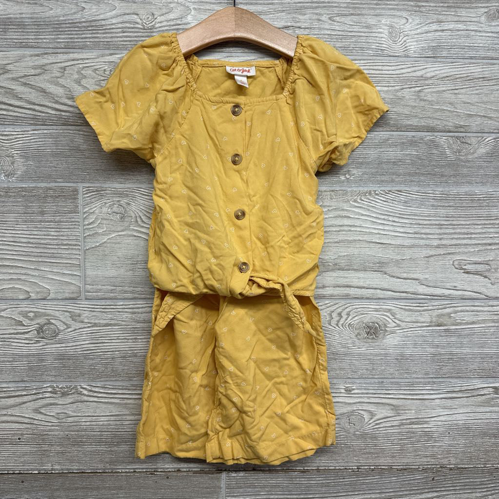 Button Up Shirt & Pants Hearts 4t