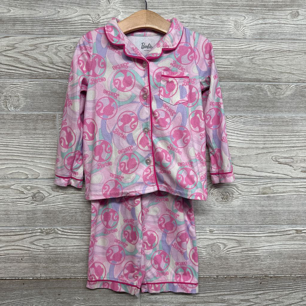 Button Up Fleece Pj Doll 4t