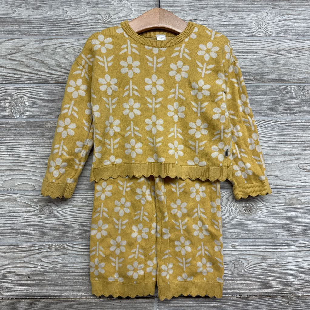 Sweater & Wide Pants Flowers 4t