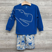 2 Pc Fleece Pj Dinosaurs 3t