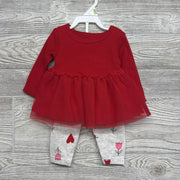 NEW Peplum Tulle Shirt & Leggings Flowers 3M
