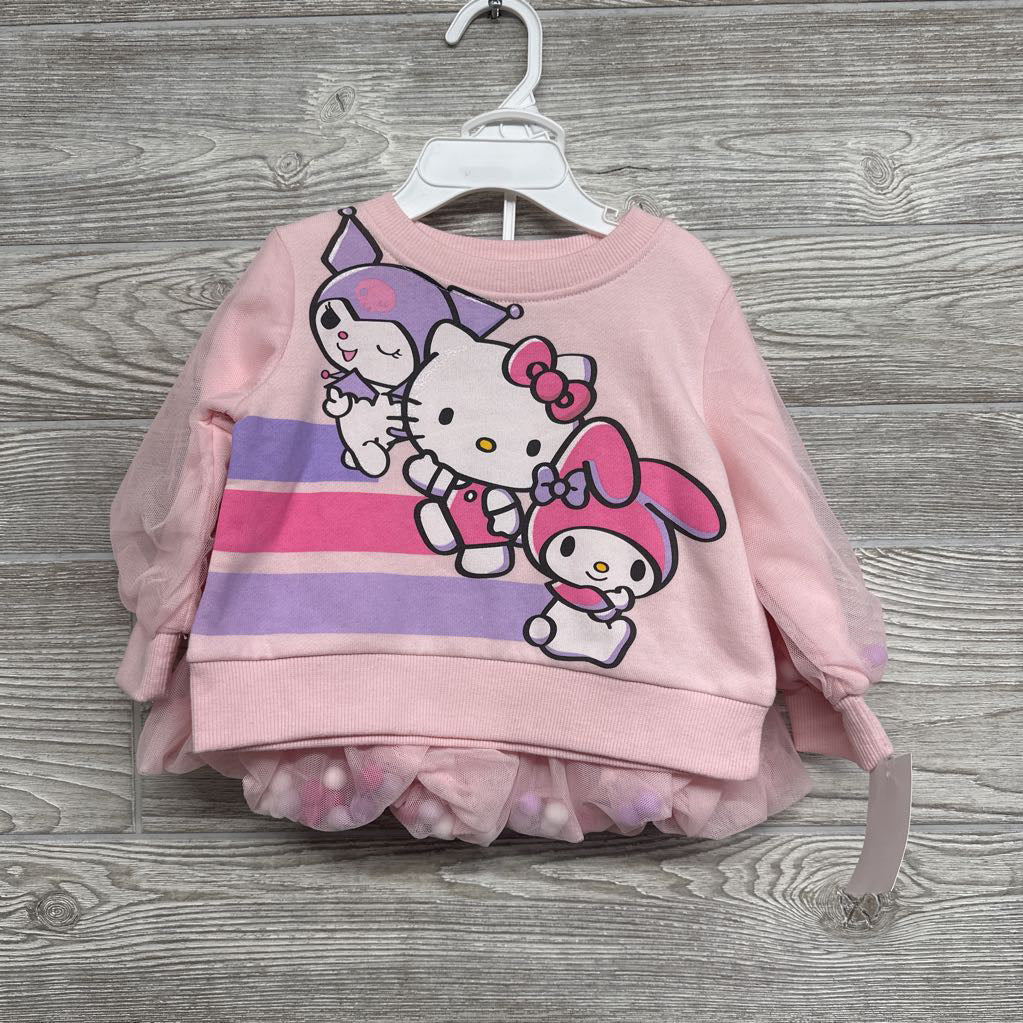 NEW Character Crewneck & Tulle Pom Skirt 12M