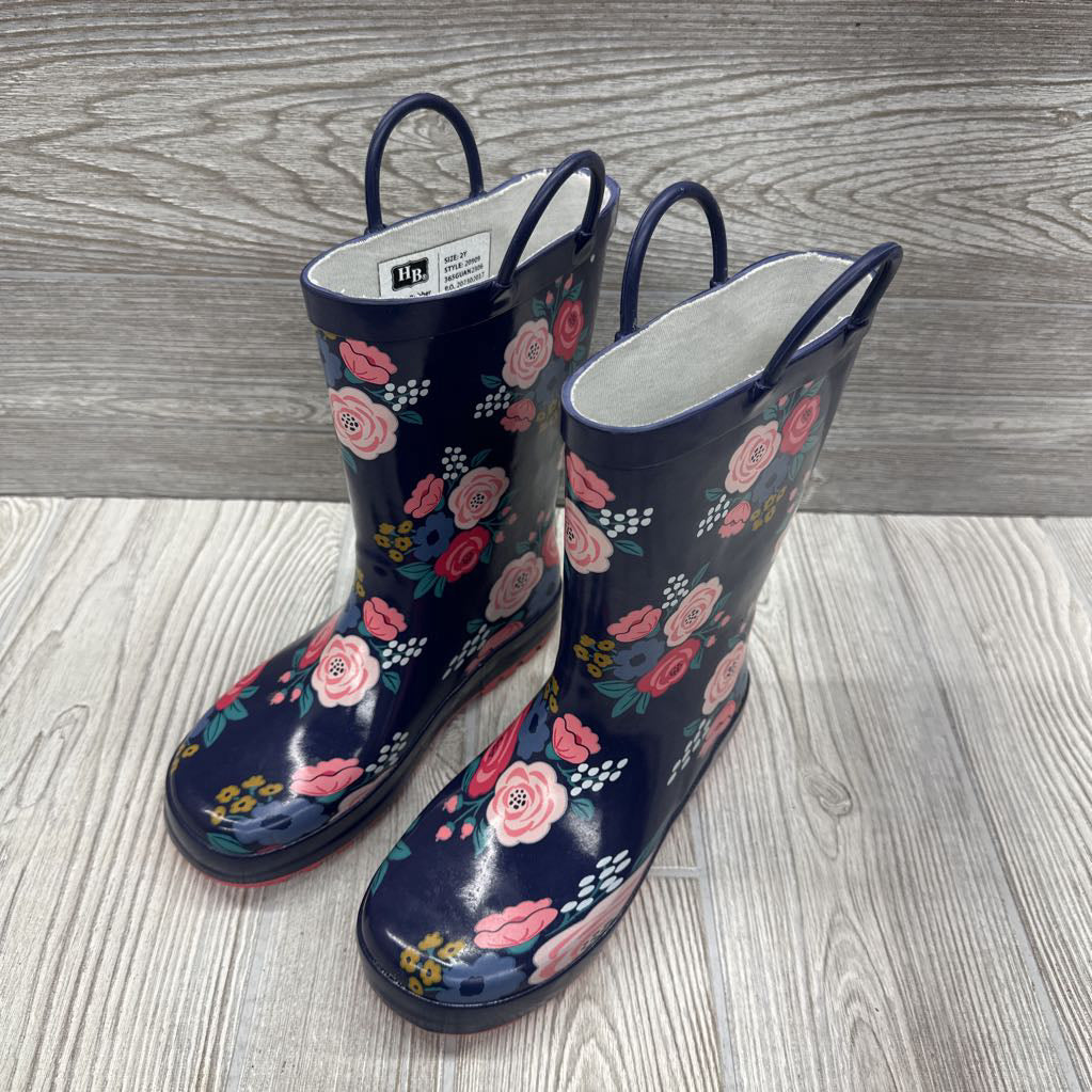 Rain Boots Flowers 2y