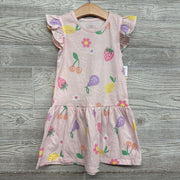NEW Flutter Sleeve Dress Fruit 4t