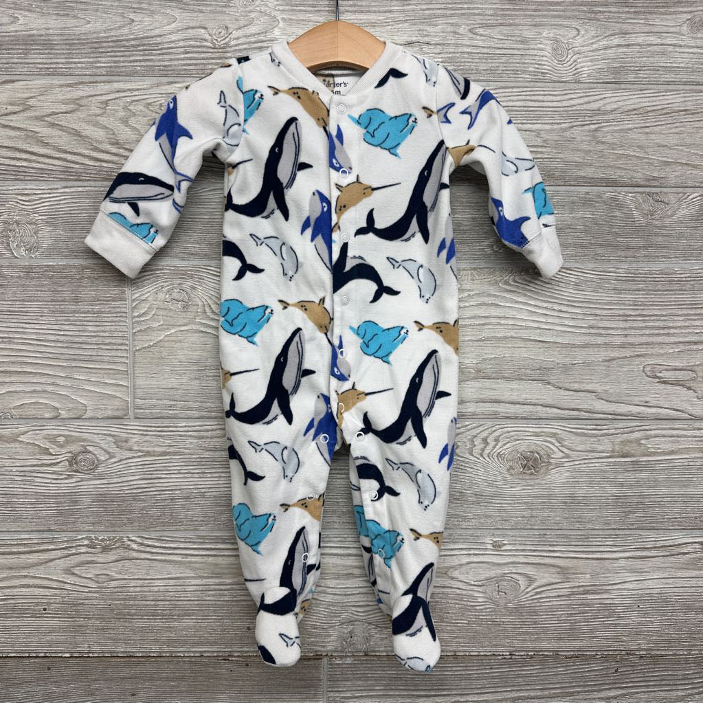 Snap Up Blanket Sleeper Whales & Sharks 6M