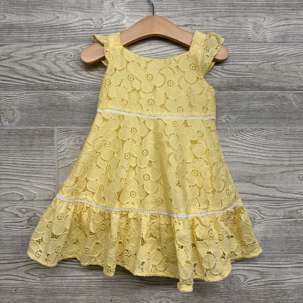 Macrame Sleeveless Flower Dress 2t