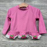 LS Rashguard Cherries 2 Pc Swimsuit* 2t