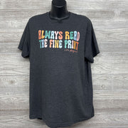 Shirt Always Read The Fine Print I'm Pregnant Lg