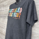 Shirt Always Read The Fine Print I'm Pregnant Lg