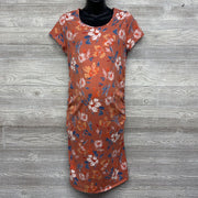 Ruched Bodycon Dress Flowers XL