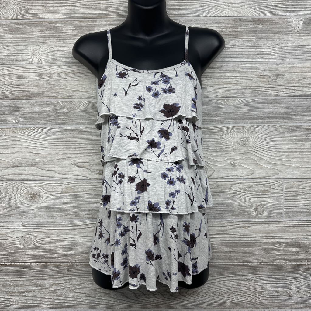 Tiered Nursing Tank Top Flowers Small