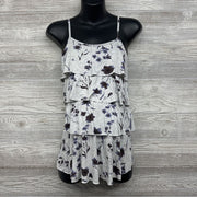 Tiered Nursing Tank Top Flowers Small
