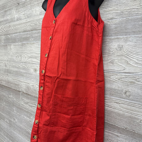 Sleeveless Button Front Dress SM