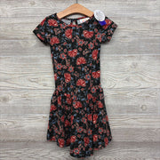 NEW Drop Waist Dress Dots Flowers 3-4