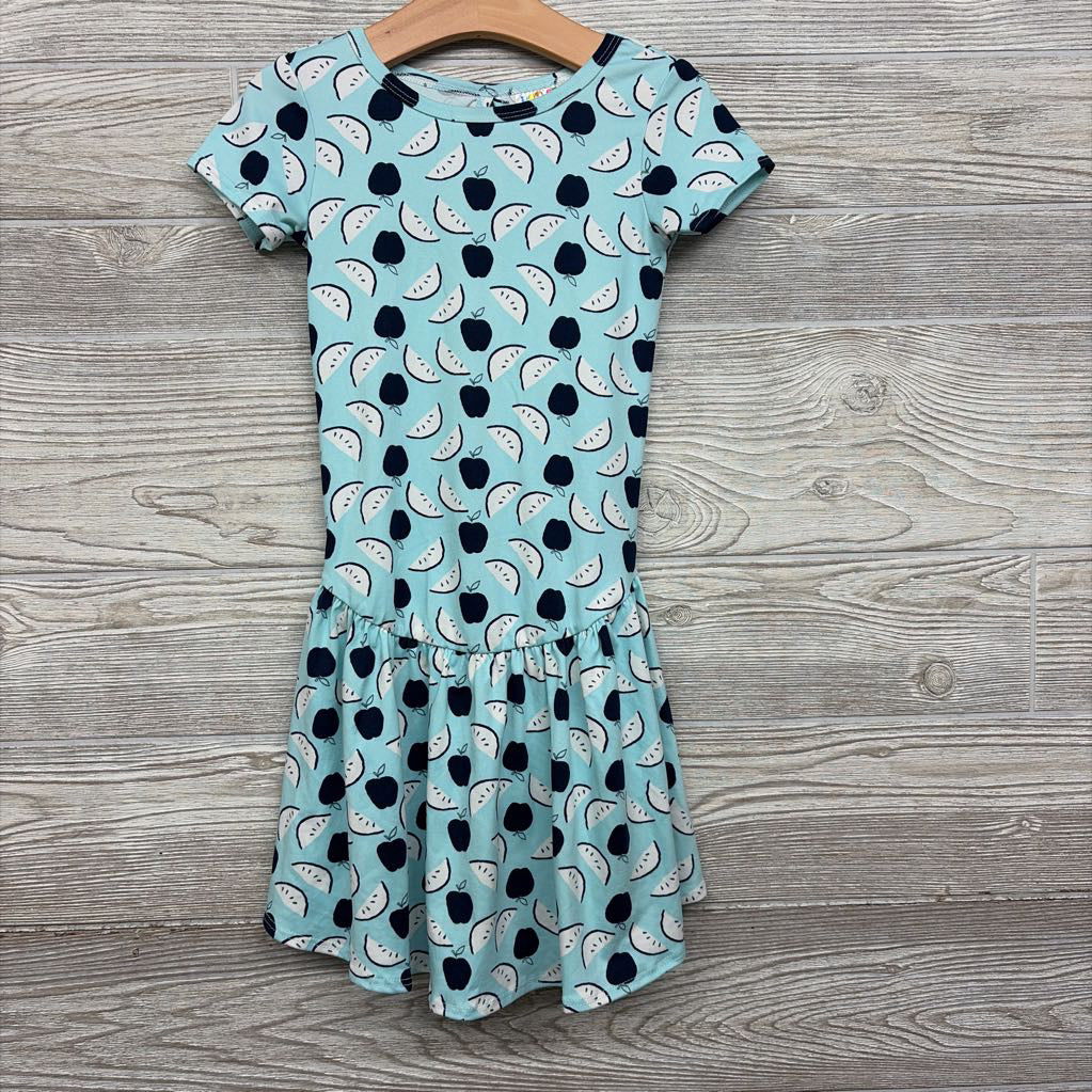 NEW Drop Waist Dress Dots Apples Watermelon 3-4