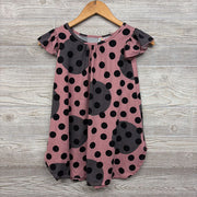 NEW Flutter Sleeve Dress Dots 5-6