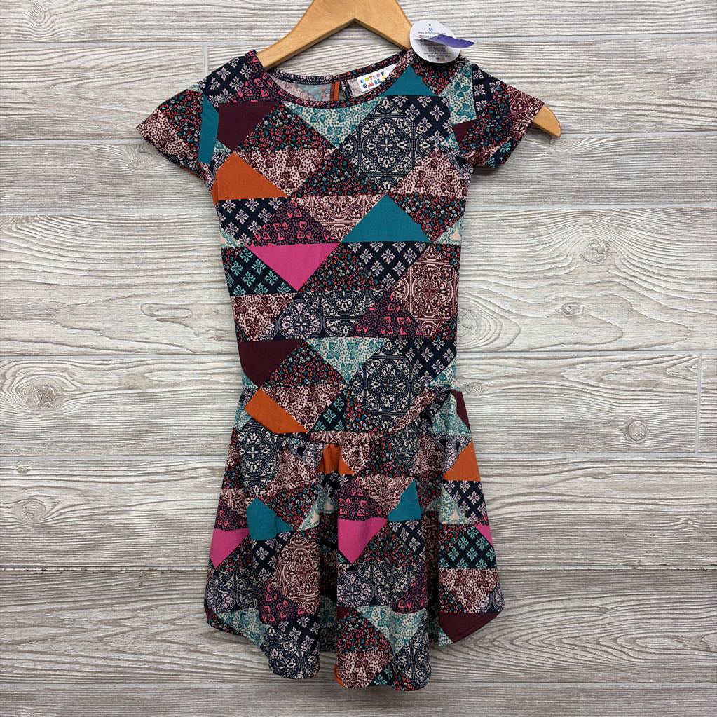 NEW Drop Waist Dress Patchwork 5-6