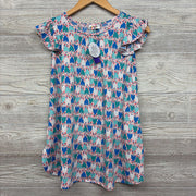 NEW Flutter Sleeve Dress Arrows Dots 7