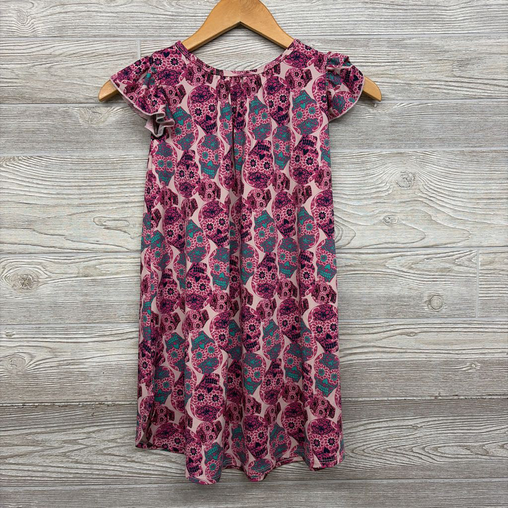 NEW Flutter Sleeve Dress Skulls 7